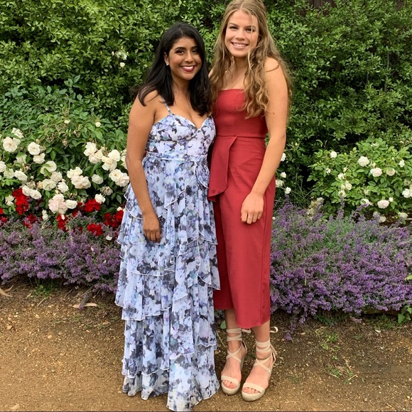 fame and partners floral dress